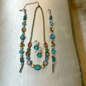 Sorrelli Necklace, Earring and Bracelet(s) in Bright Silver